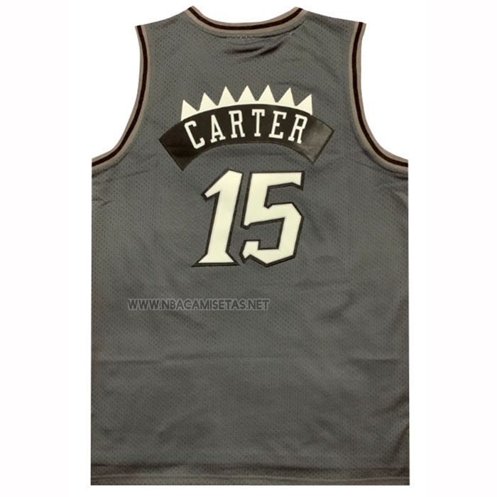 Camiseta Toronto Raptors Vince Carter NO 15 Mitchell & Ness 1998-99 Negro1